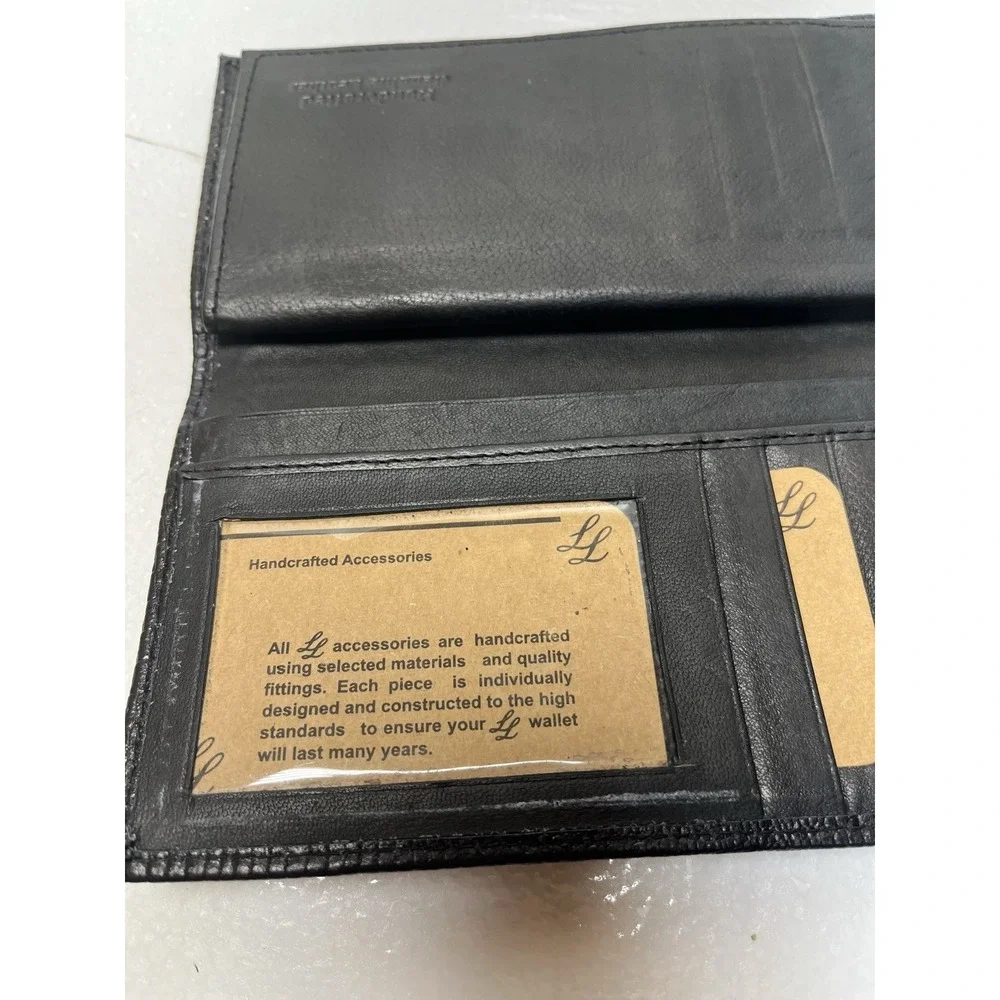 Men's Bifold Leather Wallet Handcrafted LL Company Alligator‎
